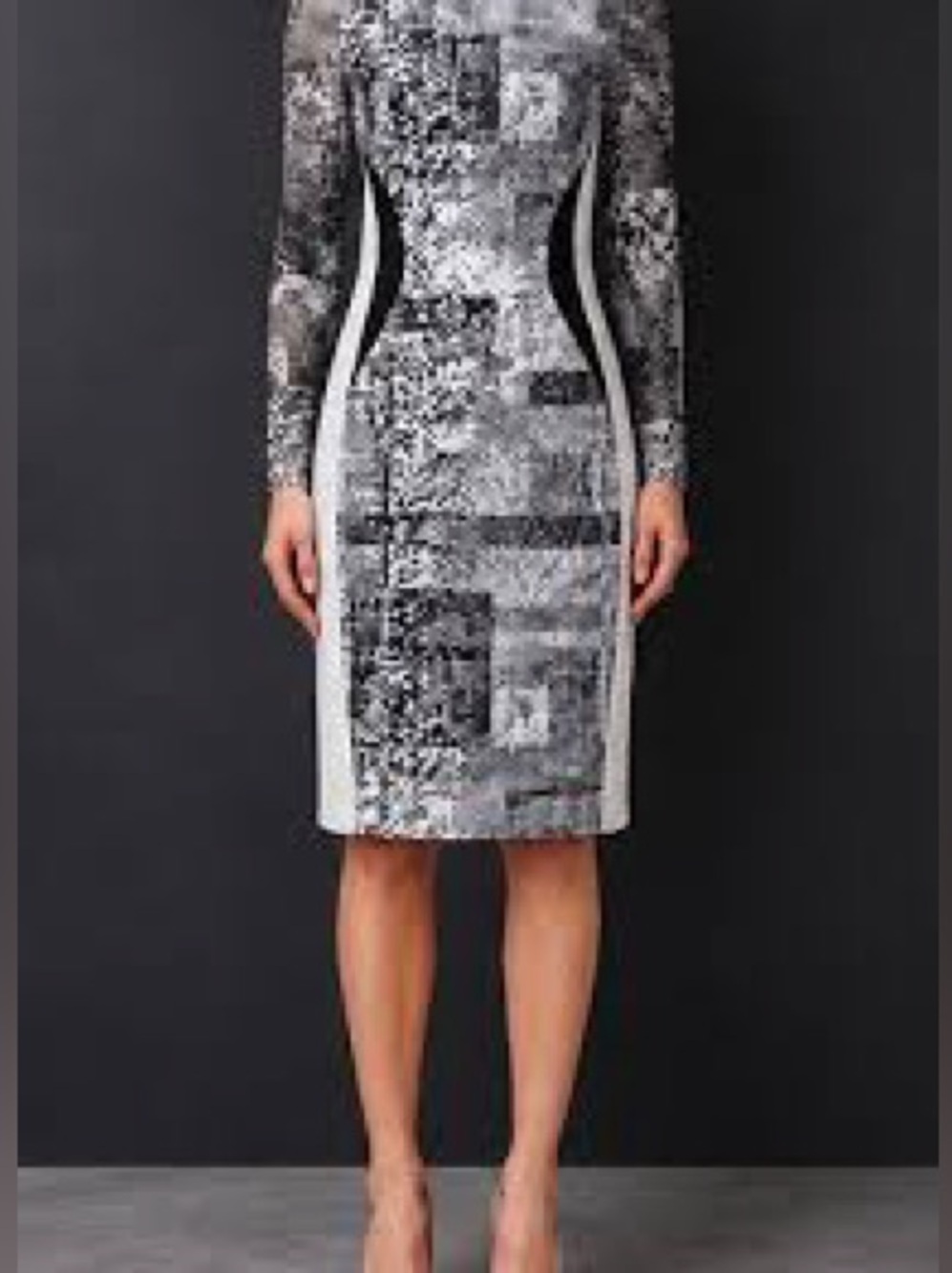 KAREN MILLEN, the snake print satin dress!
